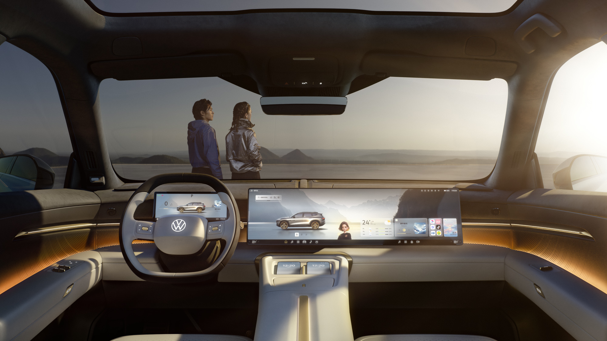 首款全时互联纯电全尺寸SUV ID. EVO概念车成都车展首秀