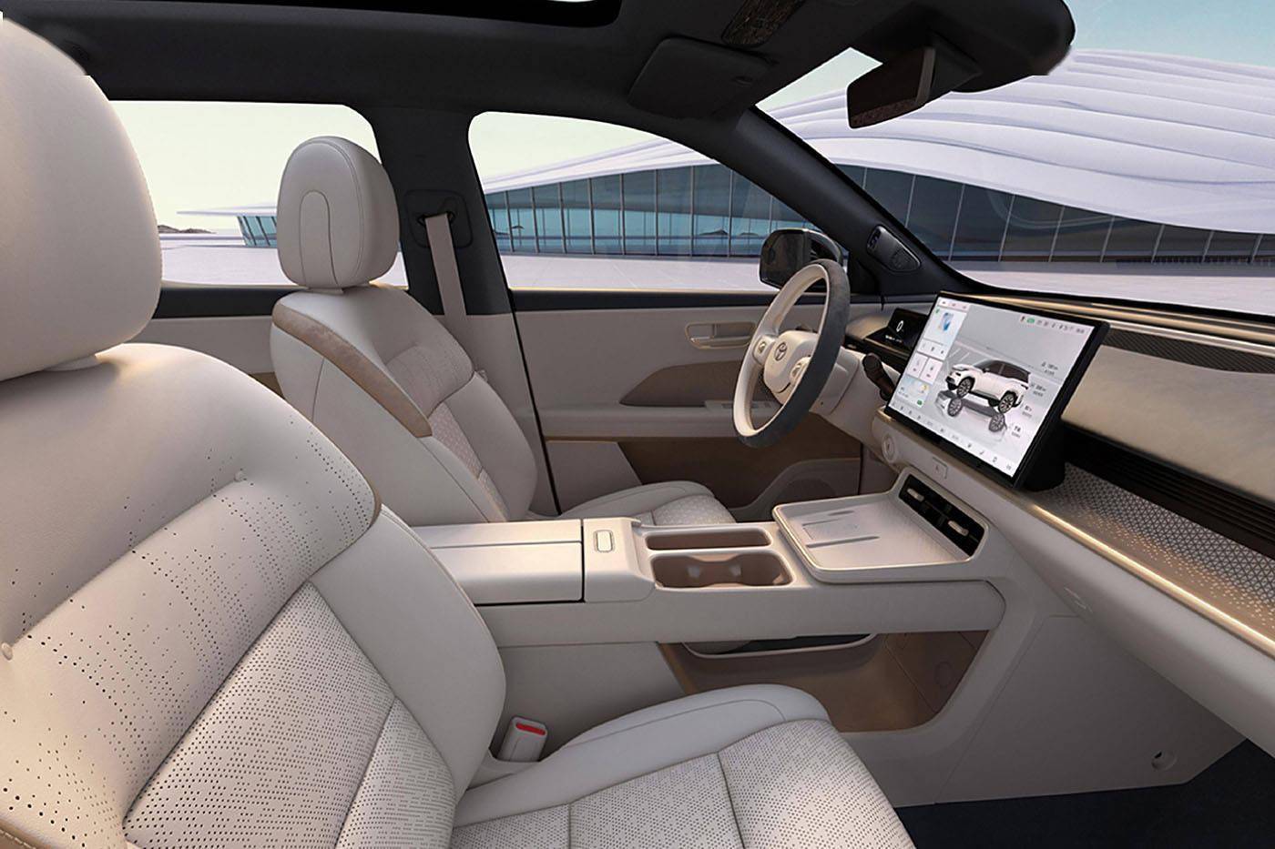 2025广州车展：广汽丰田铂智7亮相 搭载华为鸿蒙座舱